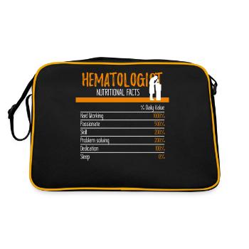 Ingrédients hématologues - Sac Retro - noir/or - Dos