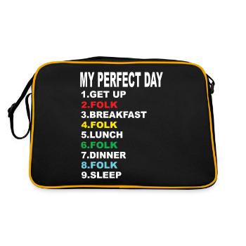 My Perfect Day Folk - Retro Bag - black/gold - Back