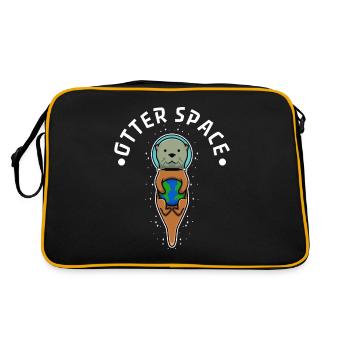 Otter space - Retro Bag - black/gold - Back