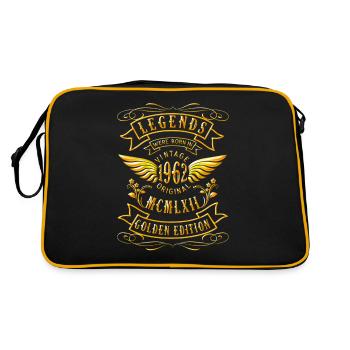 60th Birthday Vintage 1962 Born 1962 - Retro Bag - black/gold - Back