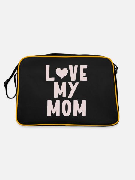 J’aime ma mère - Sac Retro - noir/or - Dos