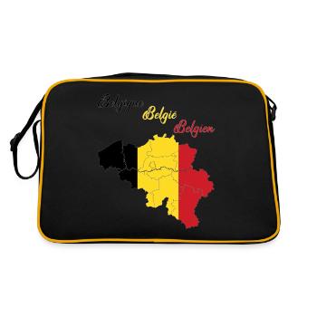 Belgique - Sac Retro - noir/or - Dos