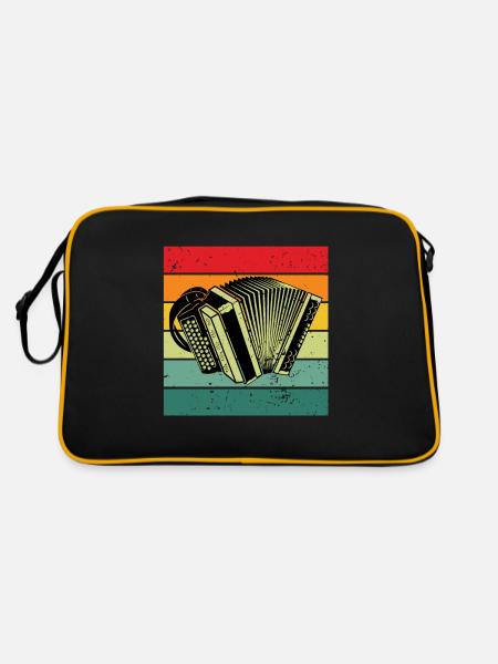 Accordion Accordion Player Gift AccordionIst - Retro Bag - black/gold - Back