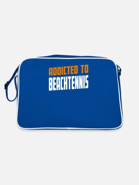 Accro au Beach Tennis Beach Tennis Présent - Sac Retro - bleu/blanc - Dos