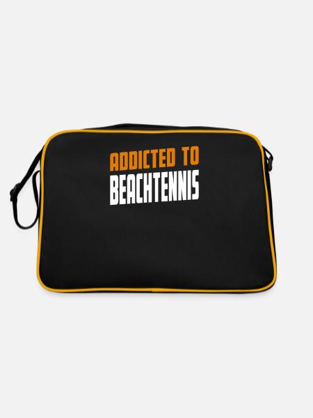 Accro au Beach Tennis Beach Tennis Présent - Sac Retro - noir/or - Dos