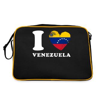 J’aime le Venezuela - Sac Retro - noir/or - Dos