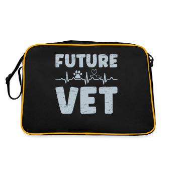 Futur vétérinaire pour un vétérinaire Vet Tech - Sac Retro - noir/or - Dos