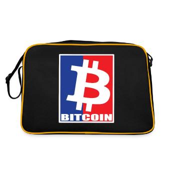 Bitcoin - Retro Bag - black/gold - Back
