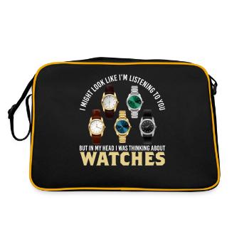 Watches Collector Luxuxry Watch Collection Gifts - Retro Bag - black/gold - Back