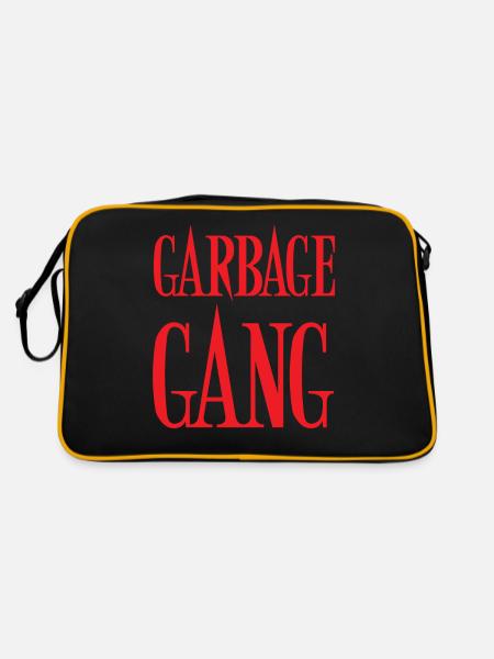 Garbage truck - Retro Bag - black/gold - Back