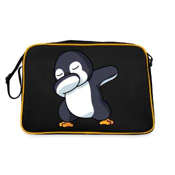Dabbing Pingouin Pingouin Dab Pingouin Costume Garçon - Sac Retro - noir/or - Dos