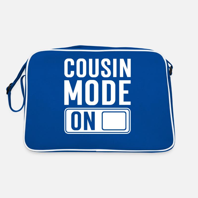 Werdende Cousine Spruch Retro Tasche