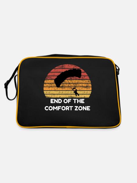 End of the comfort zone Jump Parachute - Retro Bag - black/gold - Back
