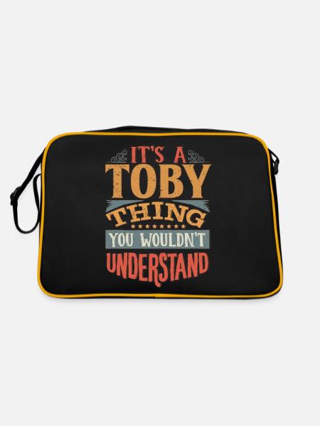 C’est une chose toby que vous ne comprendriez pas - Toby - Sac Retro - noir/or - Dos