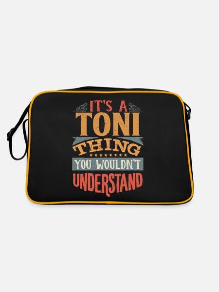 It's A Toni Thing You Wouldnt Understand - Toni - Retro Bag - black/gold - Back