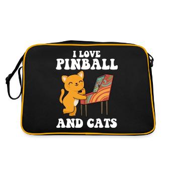 J’adore Pinball Retro Games Cadeau - Sac Retro - noir/or - Dos