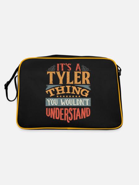 C’est une chose Tyler que vous ne comprendriez pas - Tyler - Sac Retro - noir/or - Dos