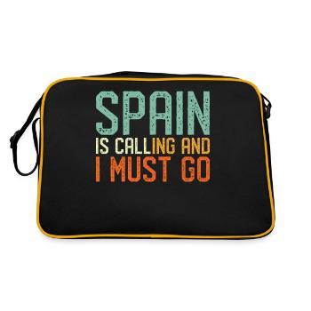 Spain is Calling I must go - Retro Bag - black/gold - Back