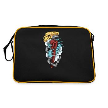 Plombier I Guilde des chauffagistes Motif pour - Sac Retro - noir/or - Dos