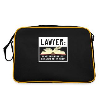 Faculté de droit Lawyer In Progress - Sac Retro - noir/or - Dos