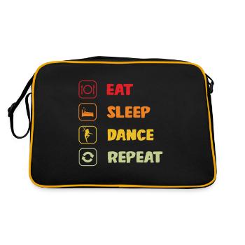 Eat Sleep Dance Repeat Dancer Gift Dance & - Retro Bag - black/gold - Back