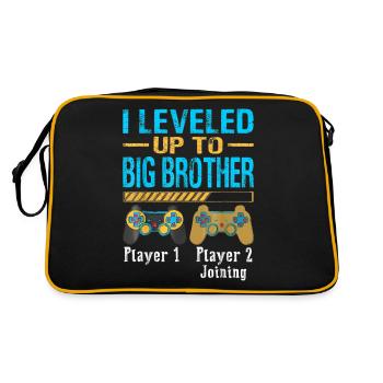 Je suis monté de niveau à Big Brother Gamer nouveau Brother - Sac Retro - noir/or - Dos
