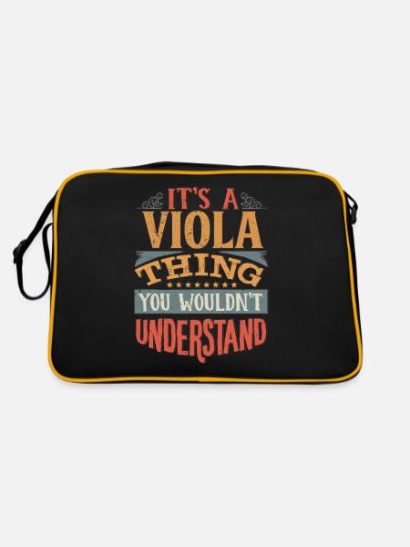 C’est une chose d’alto que vous ne comprendriez pas - Viola - Sac Retro - noir/or - Dos