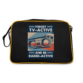 Radio Broadcasting Rundfunk - Retro Bag - black/gold - Back