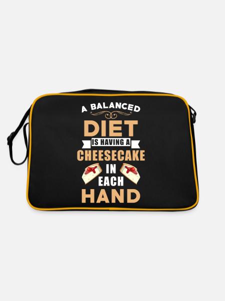 Cheesecake Diet - Retro Bag - black/gold - Back