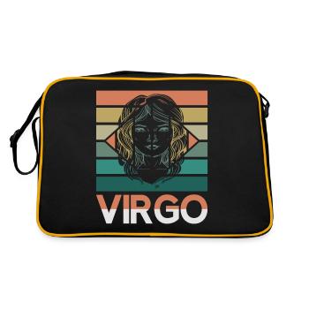 Signe du zodiaque Vierge Astorolgie Horoscope Signe - Sac Retro - noir/or - Dos