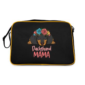 MAMAN TECKEL - Sac Retro - noir/or - Dos