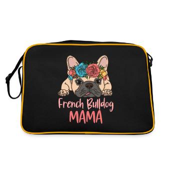 FRENCHIE MAMA - Sac Retro - noir/or - Dos