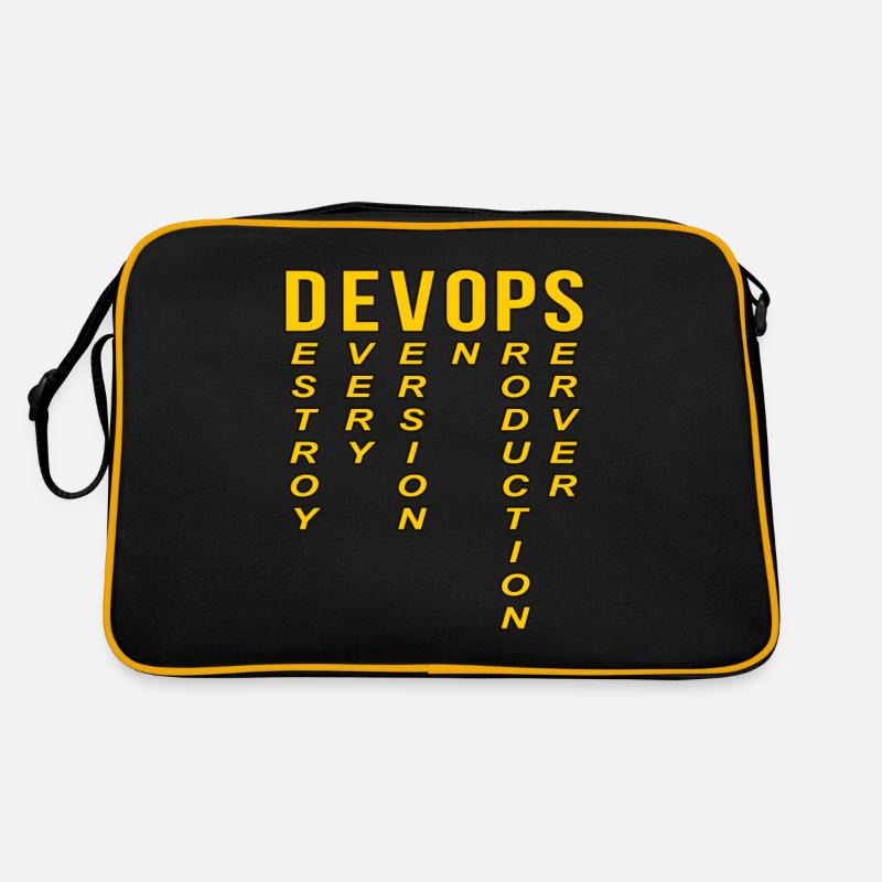 Devops Definition of Technical Computer Retro Bag