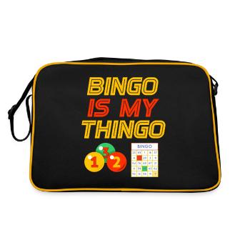 Bingo est mon jeu de jeu Thingo Player Lotte - Sac Retro - noir/or - Dos