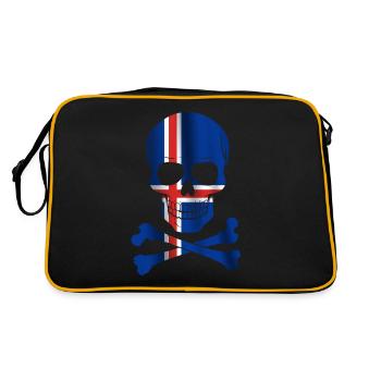 Drapeau de l’Islande - Sac Retro - noir/or - Dos