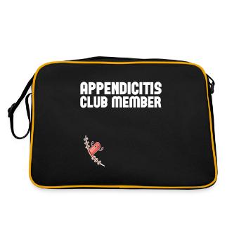 Appendicitis Club Membre Drôle Chirurgie de l’appendice - Sac Retro - noir/or - Dos