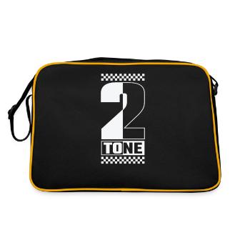Ska Music 2-Tone Swing Jazz Music Style - Sac Retro - noir/or - Dos
