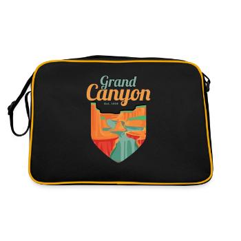 Parc national du Grand Canyon en Arizona - Sac Retro - noir/or - Dos
