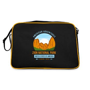 Zion National Park - Retro Bag - black/gold - Back