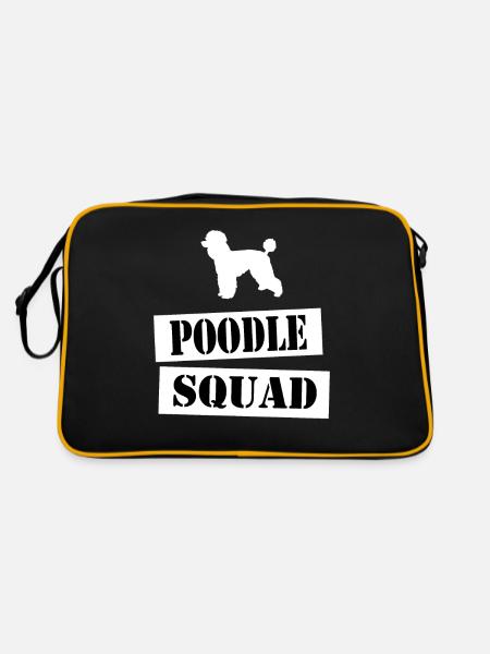 join the poodle squad - Retro Bag - black/gold - Back