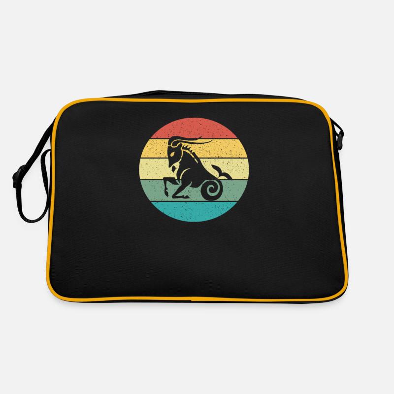 Aquarius Capricorne Signe Rétro Vintage Sac Retro