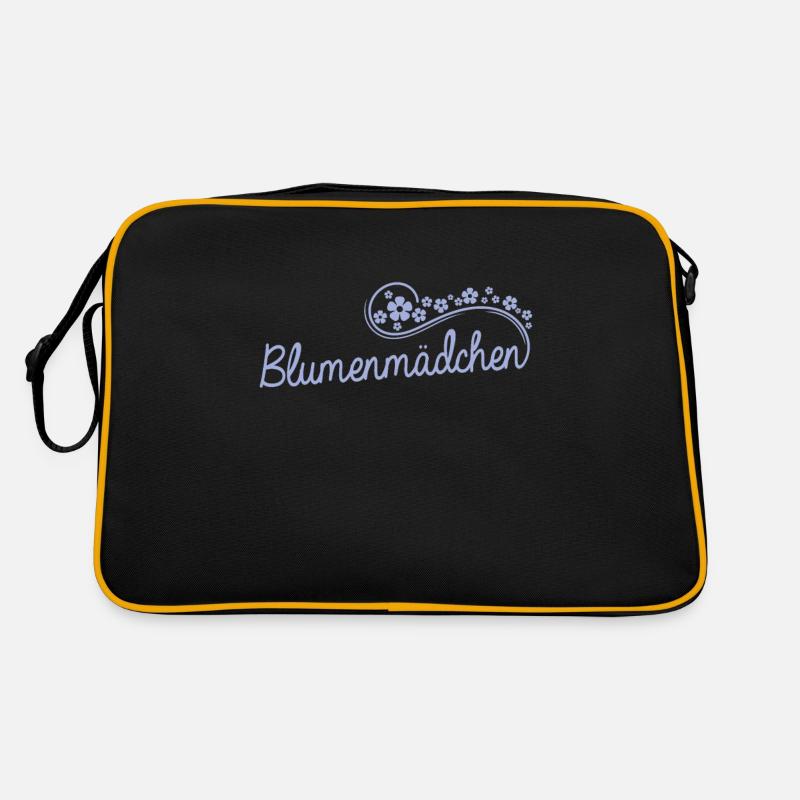 Blumenmädchen Ehe Blumen Kind Hochzeit Retro Tasche