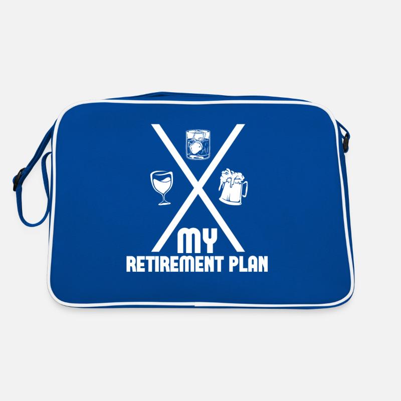 Mon plan de retraite Whisky Bourbon Drinks Wine Sac Retro