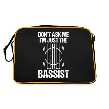 Musicians Music Guitarist Music Bassist Bassist - Retro Bag - black/gold - Back