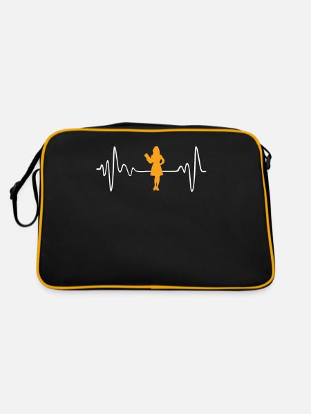 Nurse - Retro Bag - black/gold - Back