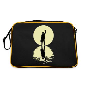 The Salesman And The Moon - Retro Bag - black/gold - Back
