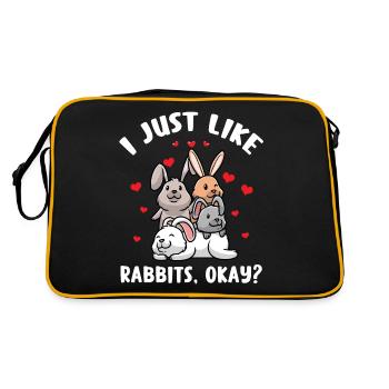Rabbit Love Lover Carnickel Owner - Retro Bag - black/gold - Back