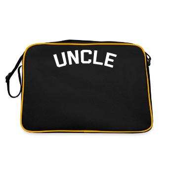 Simple Uncle Tee Shirt - Retro Tasche - Schwarz/Gold - Hinten