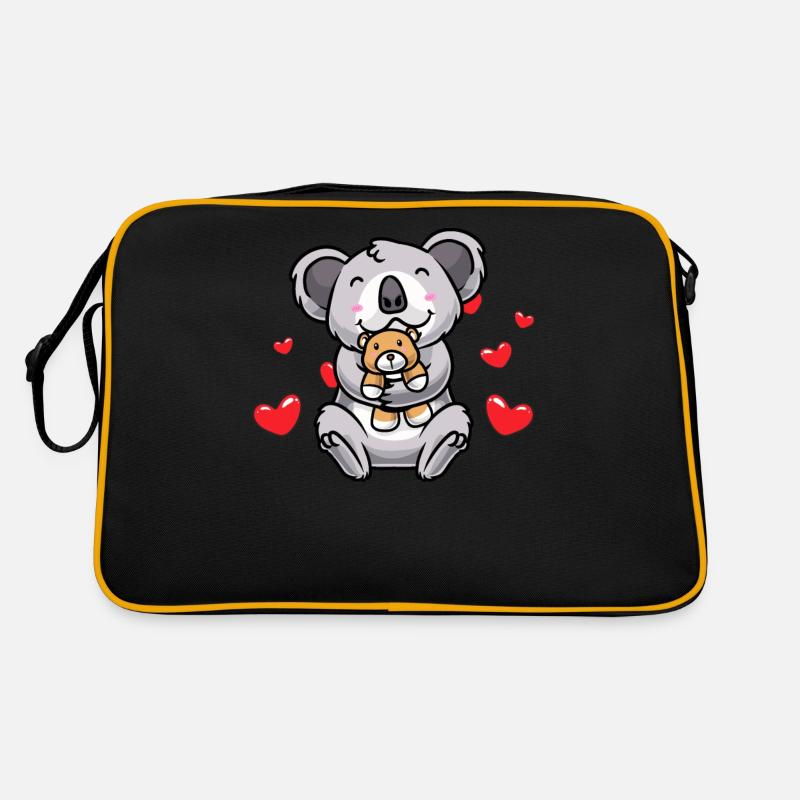 Peluche Jouet Koala Kawaii Coeur Koala Ours Sac Retro
