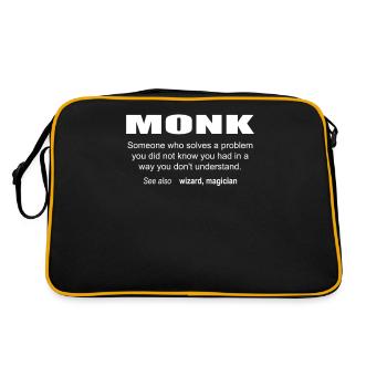 Monk Description - Retro Bag - black/gold - Back